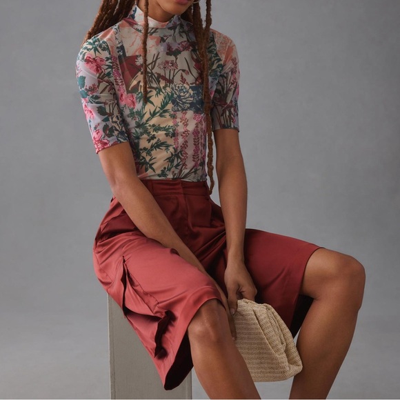 Anthropologie mesh pattern top - Picture 3 of 3